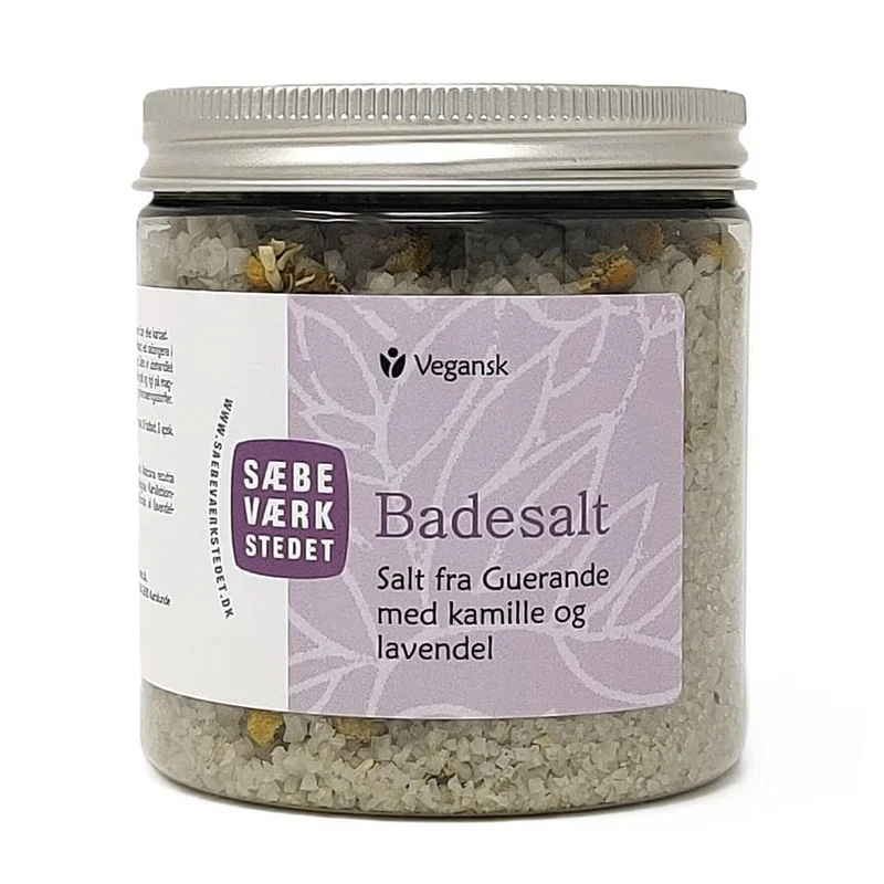 SÆBEVÆRKSTEDET Aromatisk badesalt Kamille & Lavendel, Hudpleje, Karbad, Badesalt