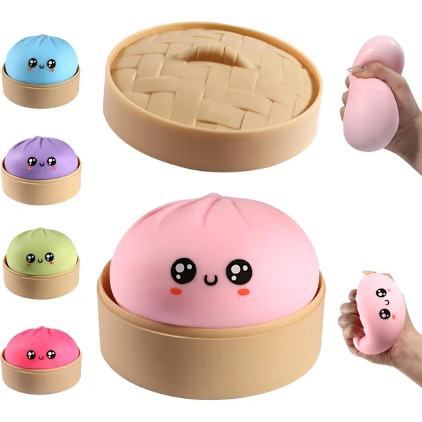 Dumpling Squishy, Dumpling Squishy Mystery Box, Söpö Iso Squishy Dumpling Stressipallo Fidget Sensorinen Lelu Aikuisille Ahdistuksen Lievitykseen, 