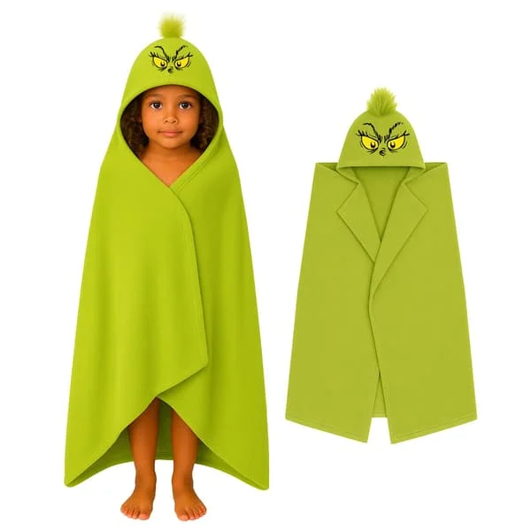 The Grinch Barn/Barn Filt Hoodie One Size Grön