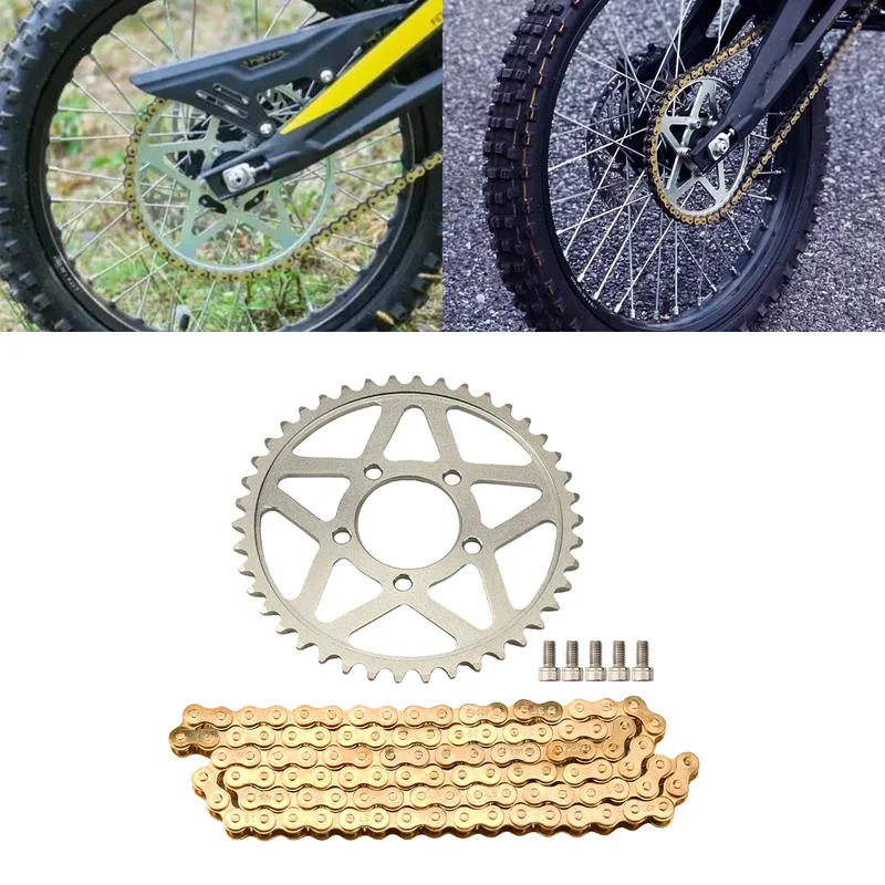 AliExpress - Für Sur-Ron Surron Light Bee & Light Bee X Dirt Bike Teile Elektrische Motocross Dirt Bike Kettenblatt Kettenräder und Kette