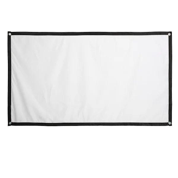 Outdoor Movie Projector Screen, Foldable HD Wall Mounted Film Projector Screen Double-Sided Projection Support 16:9 Polyester Fabric Projector