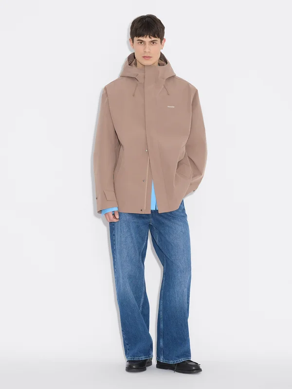 Holzweiler Fane Rain Jacket - Taupe - Men's - L