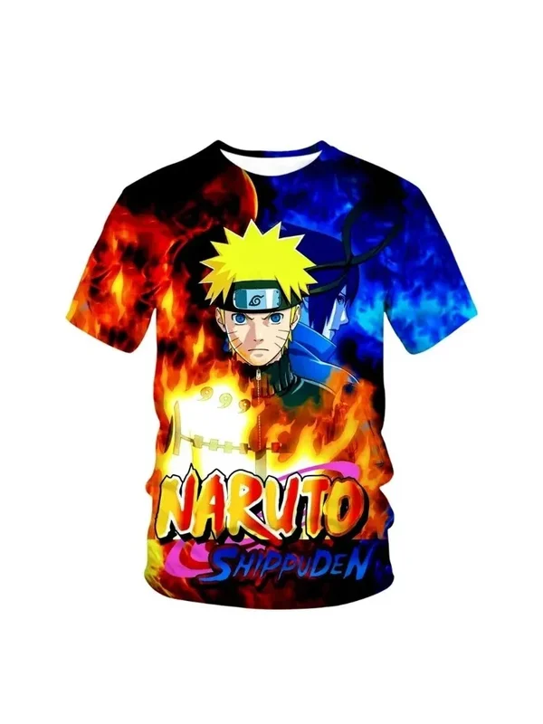 AliExpress - T-shirt unisexe imprimé en 3D Naruto Cosplay, vêtements de rue pour enfants, t-shirt style Harajuku, chemise à manches courtes, cadeau 