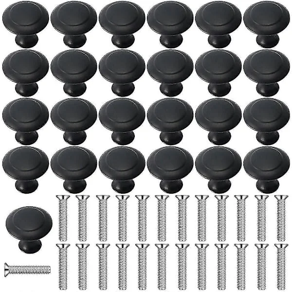 25 stk. skaphåndtak knotter til baderom, skap, kommodedører, møbler (30 mm) - FX-