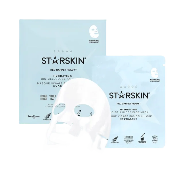 Starskin Red Carpet Ready Hydrating Bio-Cellulose Face Mask Ansiktsmask & peeling Dam Röd 30ML