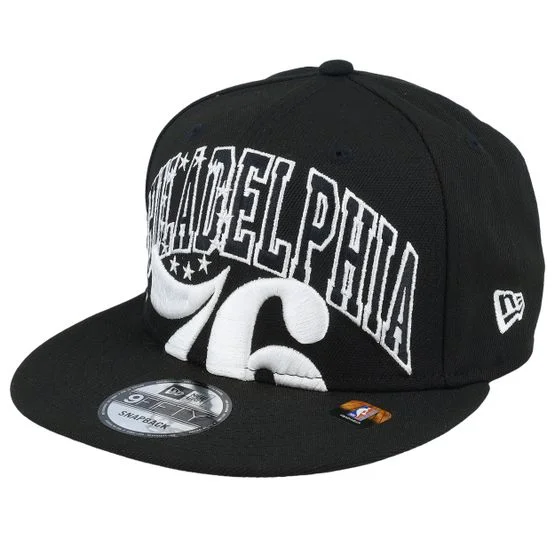 New Era NBA Schwarz Snapback Cap Philadelphia 76ers 9FIFTY Tip Off 23 One Size Polyester Verstellbar