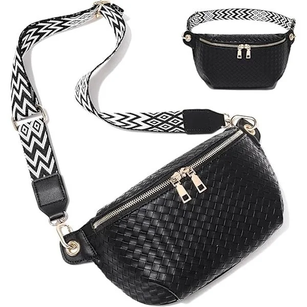 Crossbody Sling Bag Handbag for Women, Trendy Travel Faux Leather Cross Body Bags with Adjustable Strap