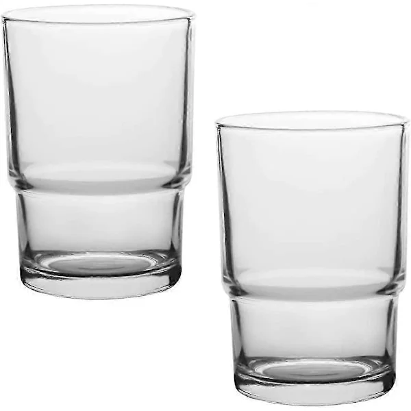 Tandborstmugg, 2 st Glas Tumbler Tandborstmugg Ersättning för Väggmonterad Tandborsthållare, Munvatten