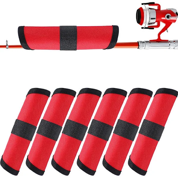 6-pakke Fiske Lokkemad Beskyttere 15 cm Agn Handske Omslag Fiskekrog Beskyttere Let at Se Opbevaringsbeskyttere Holder Fiskere Sikre til Stang-FF-