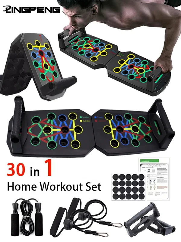 AliExpress - Push-up-Board-Set, tragbar, multifunktional, Push-up-Stange, faltbar, Fitnessgeräte für Brust, Bauch, Arme/Rücken, Training