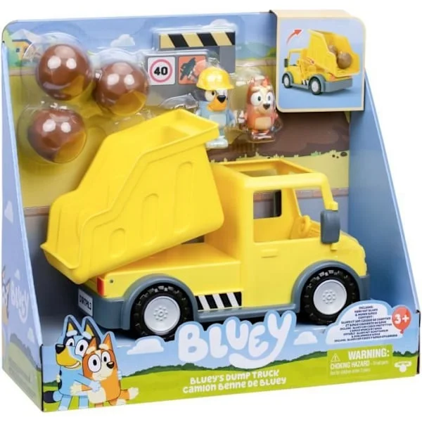 Dumper - BLUEY - Bluey och Bingo - Figurer ingår - Anpassningsbara tillbehör