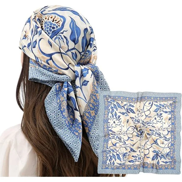 Women's Hair Scarf, Silk-like Scarf, Sleep Scarf, Night Hair Wrap 27.5"