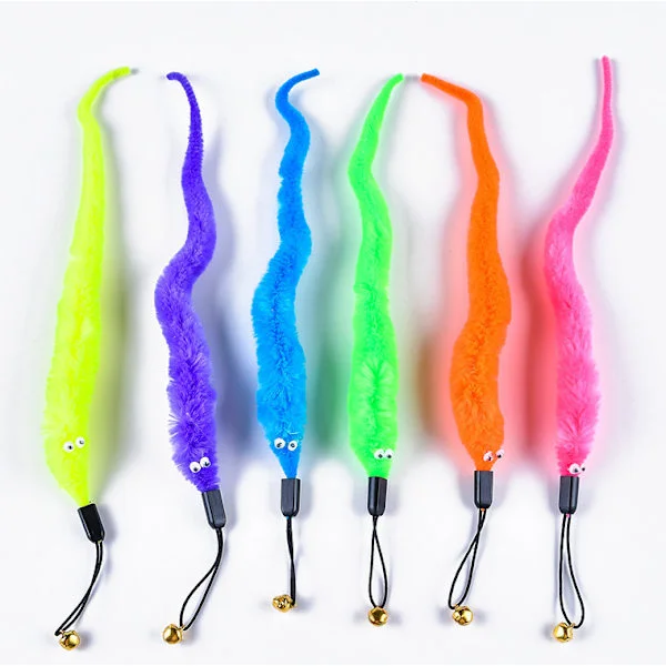Kat Udskiftnings Refill, 12 stk. Furry Tail Orm med Klokke Int, ZQKLA