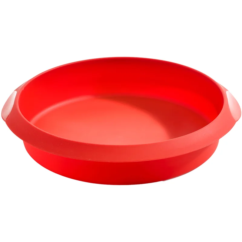 Lékué Rund kakeform i silikon 24 cm, rød