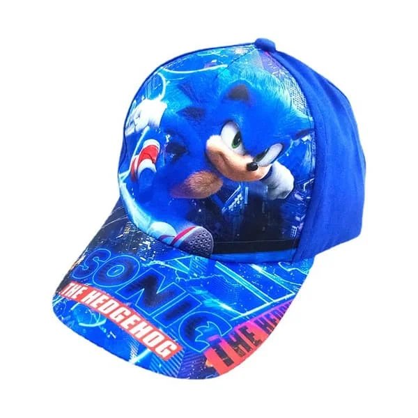 Sonic Anime Tegneserie Baseball Caps for Barn, Justerbar Caps
