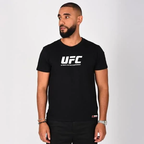 T-shirt UFC svart herr sport träning streetwear