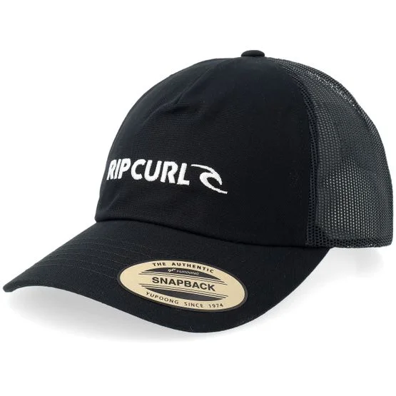 Rip Curl - Noir trucker Casquette - Brand Icon Black Trucker @ Hatstore