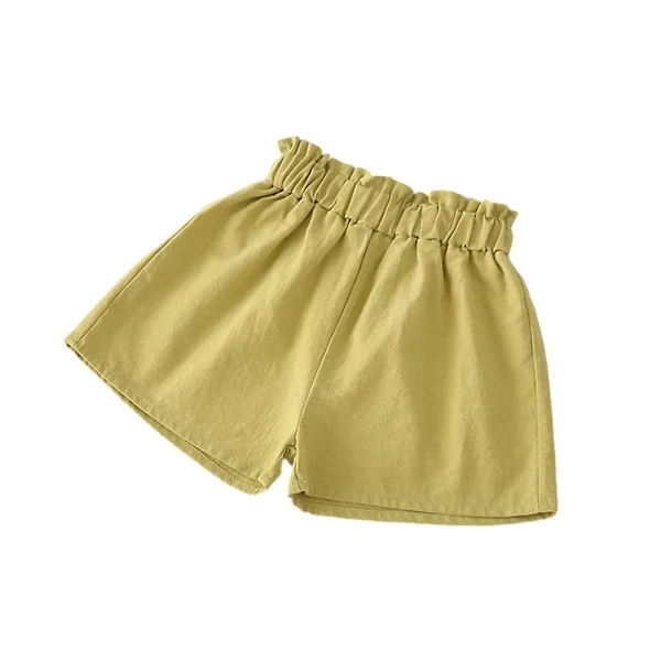 Tjejer Härliga shorts med elastisk midja Byxor Causal Bekväma korta byxor för inomhus utomhus