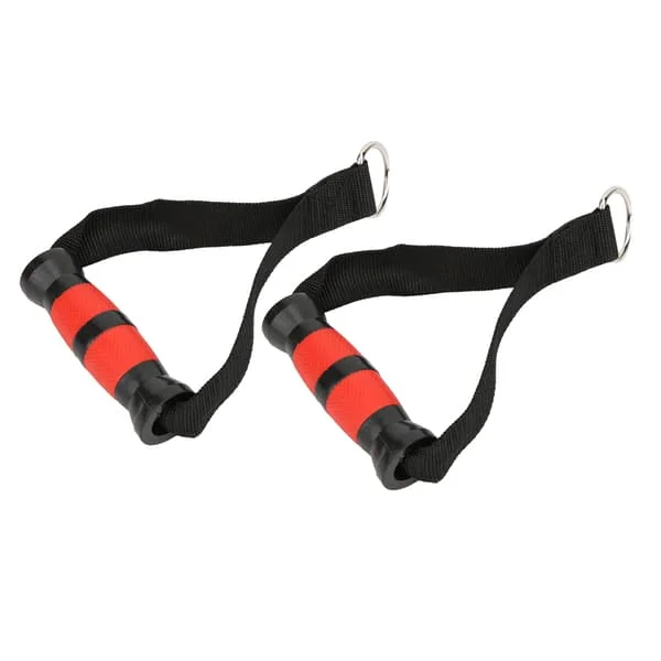 Motståndbandshandtag Styrketräning Tunga Handtag Grepp Gym Fitness Träningsutrustning Röd