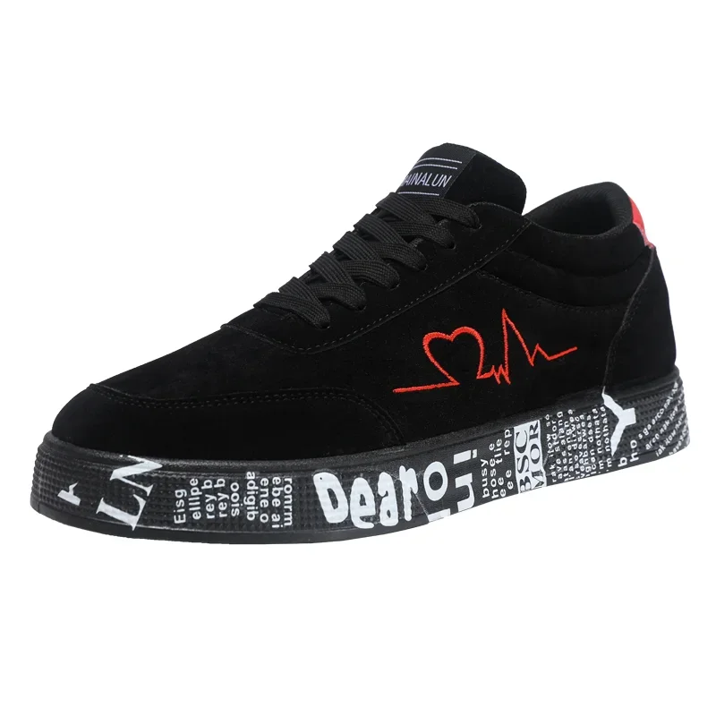 AliExpress - Men's lightweight casual sneakers. Everyday outdoor running and skate shoes for men. Colors: black and red. Sizes: 39 to 48.