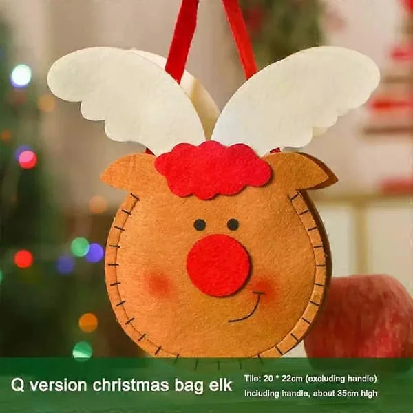 Julklappspåsar Julstrumpa Väska Förpackningslåda Julgodispåse Barn Handhållen Prydnad Julklappspåse