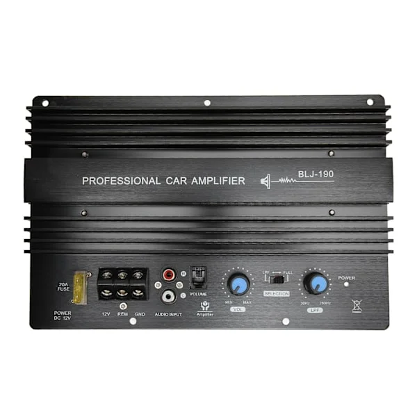 12V 300W Bil Högeffektsförstärkare DIY Bil Bas Subwoofer-kort för 8-12 tums bashögtalare Dubbel röstspolehögtalare