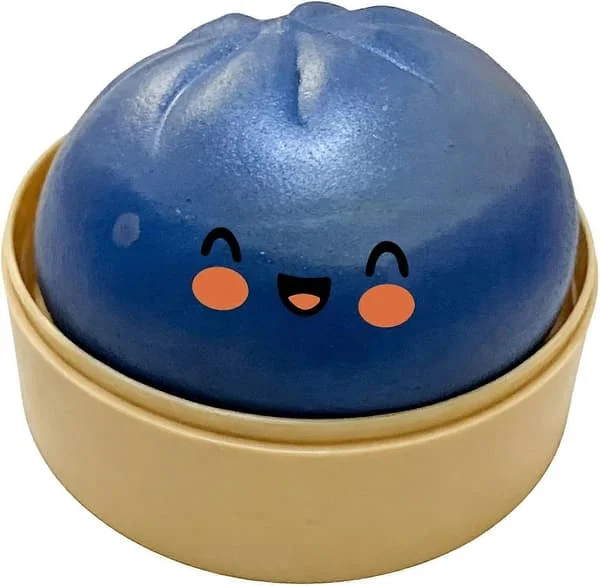 Kæmpe Glitter Dumpling Squishy, Squishy Dumpling Fidget Legetøj, Bao Bolle Squishy Klemmelegetøj med Damper til Stresslindring