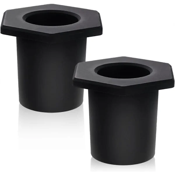 2 stk. Parasollring for utebord, Sklisikre silikon balkong parasolltilbehør for 1,5" bassengparasolladaptere, 2-2,5" hull i utebord (B