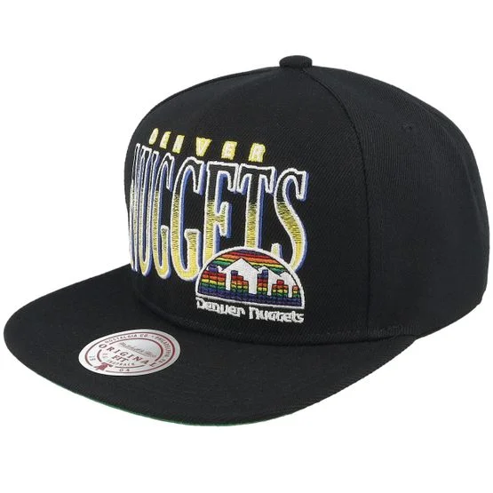 Mitchell & Ness - NBA Zwart snapback Cap - Denver Nuggets Line Work Denver Nuggets Black Snapback @ Hatstore