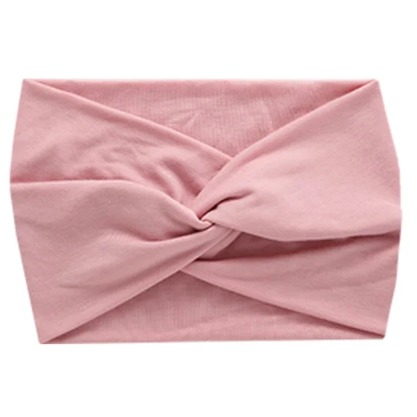 5-pack (målarfärg) Brett Pannband - Sport Kors Pannband för Kvinnor - Elastiskt Yogapannband - Svettabsorberande Bandana
