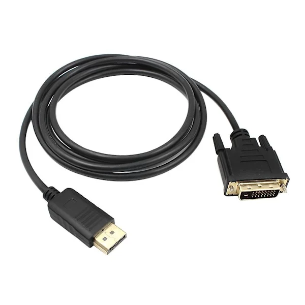 1.8m Dp Till Dvi Adapter Displayport Display Port Till Dvi Kabel Adapter Konverterare