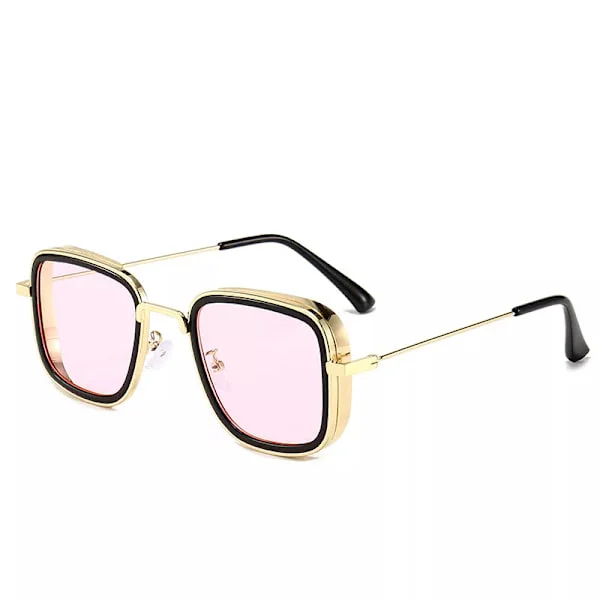 2022 Vintage Steampunk Metal Solbriller Mænd Retro Firkantede Briller Trendy Mærke Solbriller Nuancer til Kvinder Lunettes De Soleil