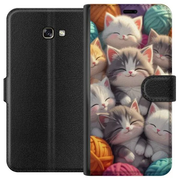 Kompatibelt Plånboksfodral till Samsung Galaxy A3 (2017) Sovande kattungar