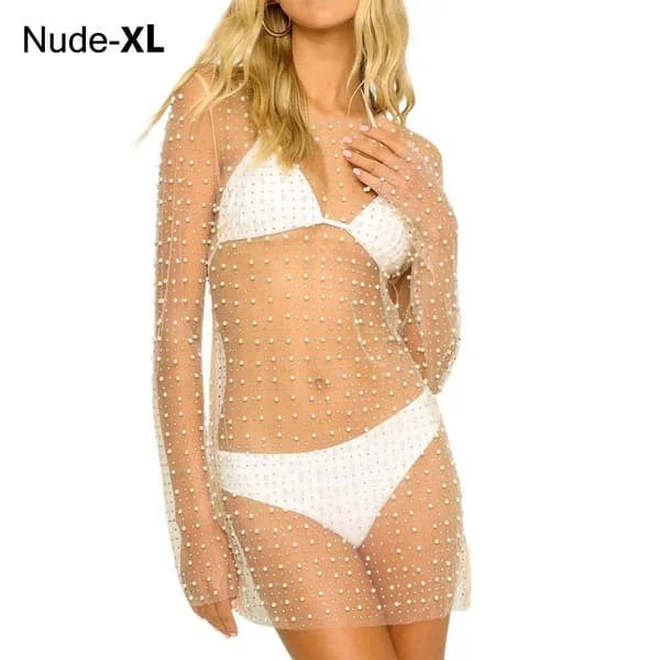 Dame Cover Up Kjole Bikini Cover Ups NUDE XL XL