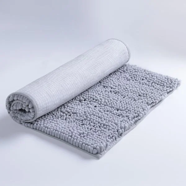 Chenille Bathroom Mats for Bathroom Non-Slip Absorbent Washable Quick-Drying Thick Microfiber Luxury Bathroom Rugs