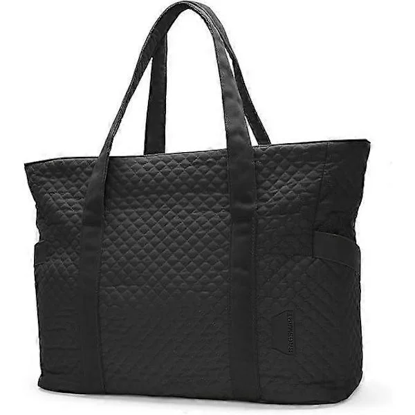 Large Tote Bag for Women, Travel Shoulder Bag Top Handle Handbag with Yoga Mat Buckle for Gym, Work, Travel