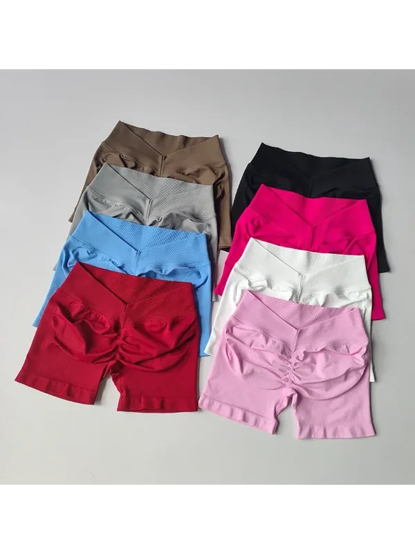 AliExpress - Nahtlose Frauen Yoga Shorts Hohe Taille Workout Shorts Fitness Lift Butt Fitness Damen Kleidung Gym Running Short Hosen Sportswear