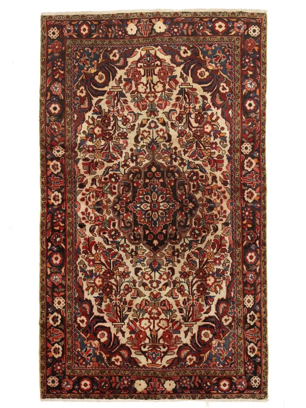 Lillian Matta Handknuten 150X257 Svart/Mörkröd