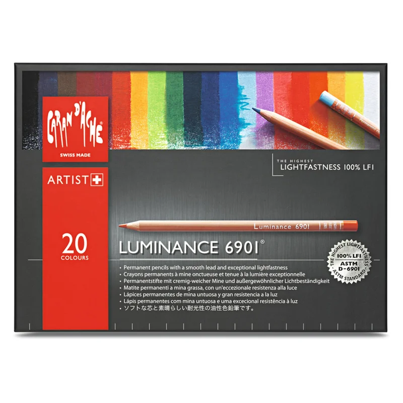 Caran d'Ache Luminance 6901 Farveblyanter sæt 20 stk