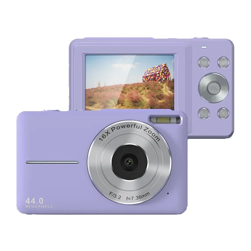AliExpress - Digitalkamera, Fotokamera, 1080P 44MP HD Kompaktkamera, mit 2,4 '' LCD 16X Digital Zoom, Kamera für Kinder