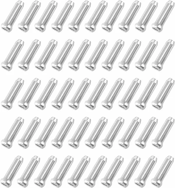 End Caps - Bicycle - Sleeves - Aluminum Alloy - Bicycle Accessories - Gear Cable - Brake Cable - Metal - 50 - Pieces