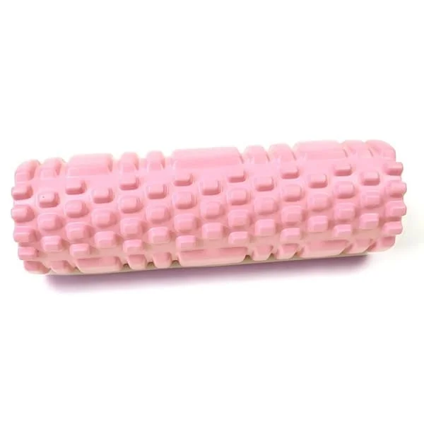 Kuntosali ja pilates 26 cm joogarullalla selkähierontaan, joogapalikka, rulla, kotikuntoiluvälineet, pinkki 25,5 cm pinkki