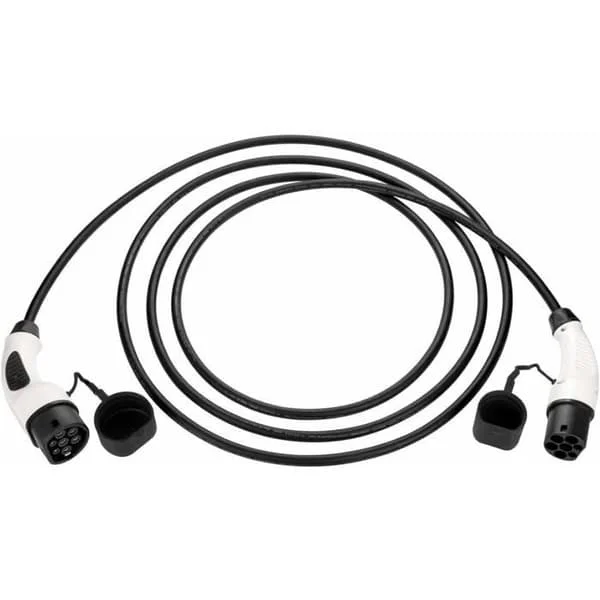 Laddkabel EV Typ 2 till Typ 2 16A 3 Fas 5m