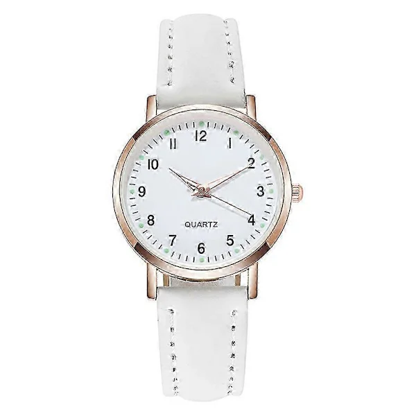 Damklockor Små Kvarts Analog Armbandsur Casual Läder