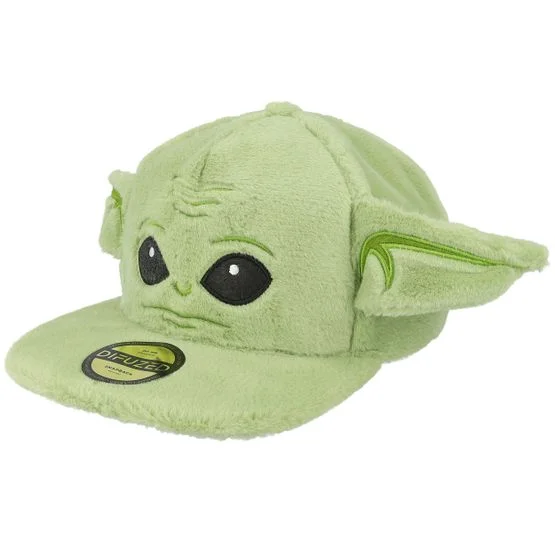 Difuzed - Groen snapback Cap - Kids The Mandalorian Grogu Plush Green Snapback @ Hatstore
