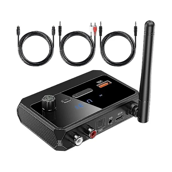 Bluetooth-adapter til stereo-modtager - Bluetooth 5.3-modtager, trådløs lydadapter til hjemme-stereo