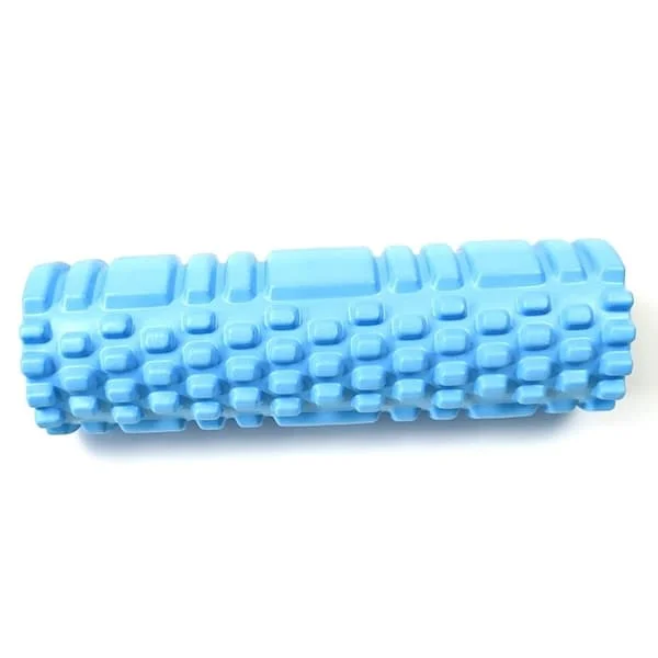 Kuntosali ja Pilates 26 cm joogarullalla selkähierontaan, joogapalikka, rulla, kotikuntoiluvälineet, sininen 25,5 cm