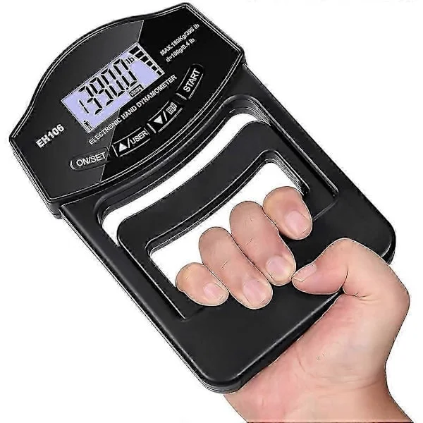 Hand Grip Strength Tester, 396Lbs/180Kg Digital Hand Dynamometer Grip Strength Meter USB LCD Display Hand_OF
