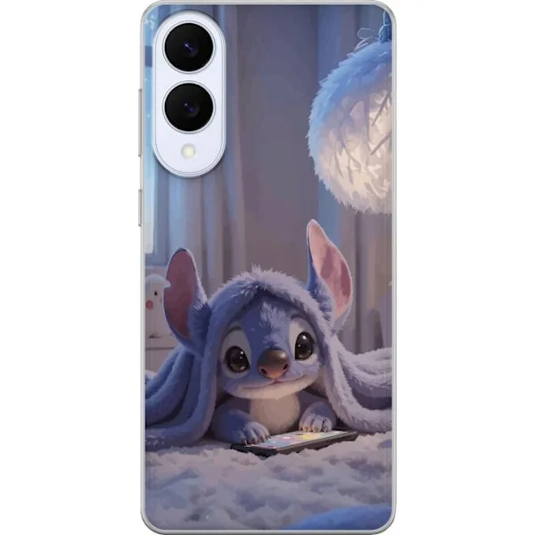 Kompatibelt Mobildeksel til Samsung Galaxy S25 Edge Stitch under teppe kveldslys koselig blå design med varme lekenhet og drømmende følelse