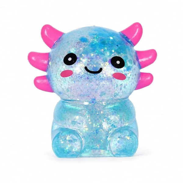 Axolotl Squishy Stressbold, Sød Blød Langsomt Stigende Squishy Legetøj, Beroligende Fidget Klemmelegetøj Sensorisk Legetøj til Stresslindring Børn 